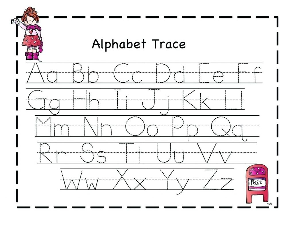 Alphabet Tracing Worksheets For 4 Year Olds