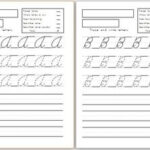 Capital Cursive Letters Handwriting Worksheets 4 Versions