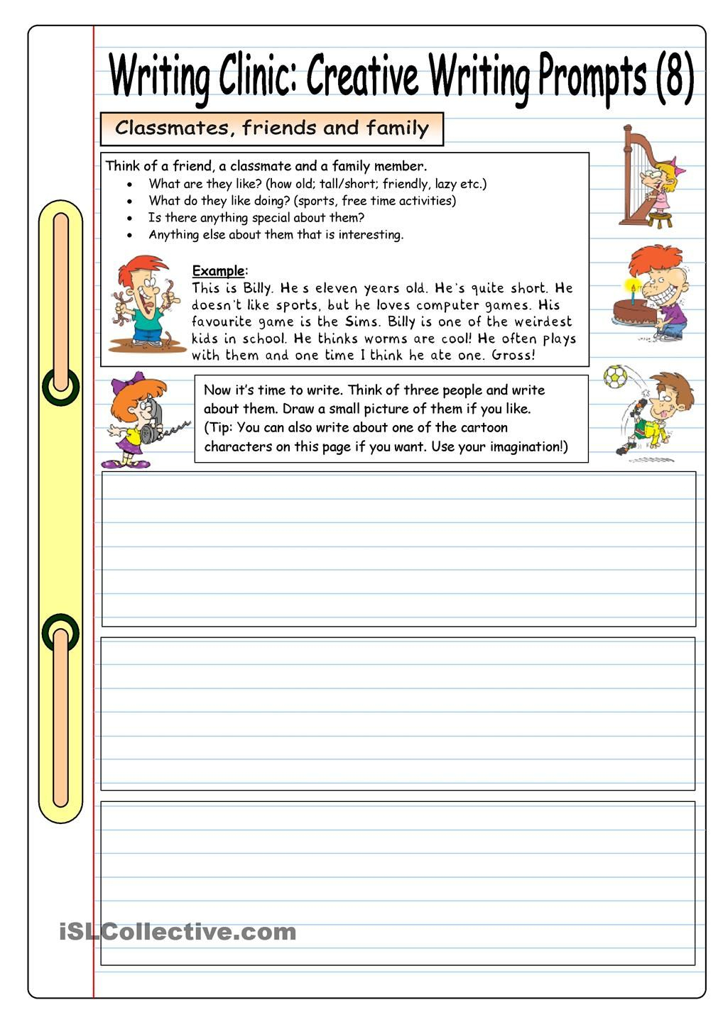 Creative Writing Worksheets For 8 Year Olds Creative 