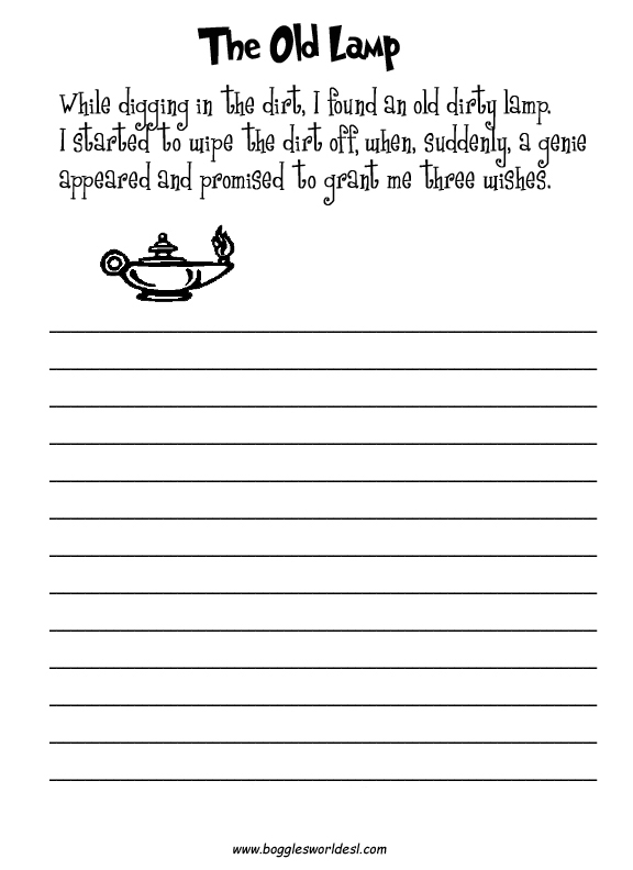 Creative Writing Worksheets For 8 Year Olds Writing 