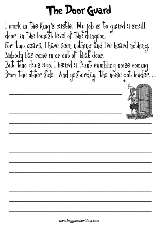 Creative Writing Worksheets For Grade 5 5th Grade 