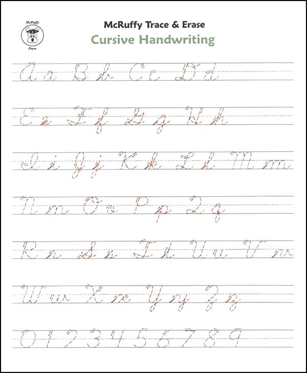 Cursive Handwriting Practise Sheets Uk
