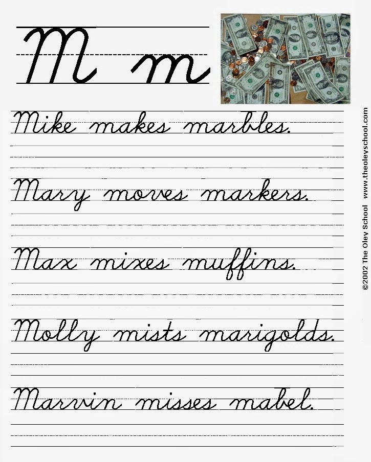 Cursive S Handwriting Worksheets