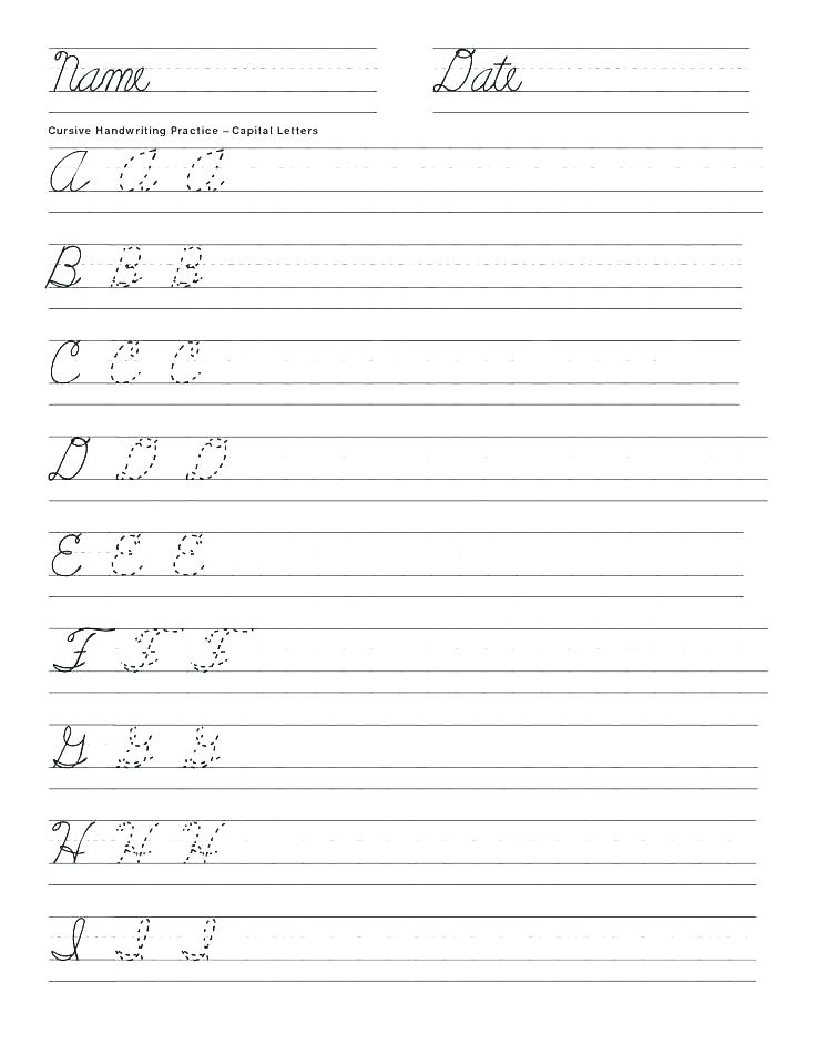 Cursive Handwriting Worksheets Ks2 Free