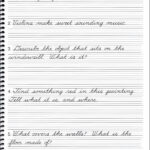 Cursive Writing Worksheets Pdf Template Business