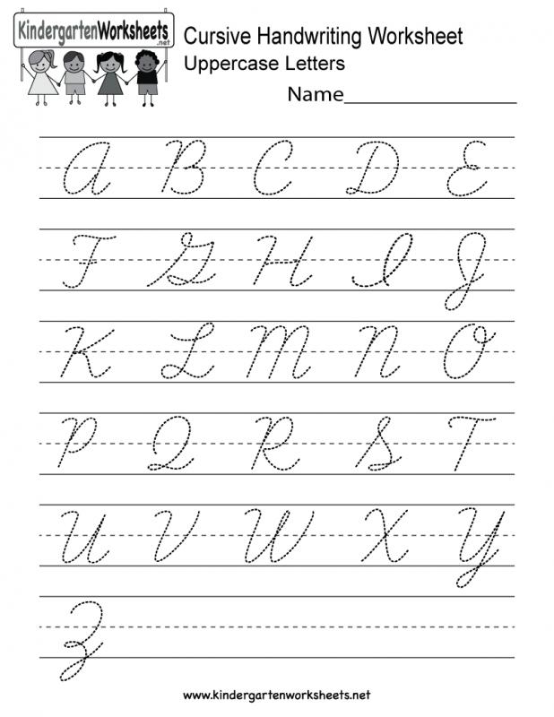 Cursive Writing Worksheets Pdf Template Business