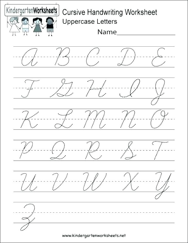 D Nealian Cursive Handwriting Worksheet Maker