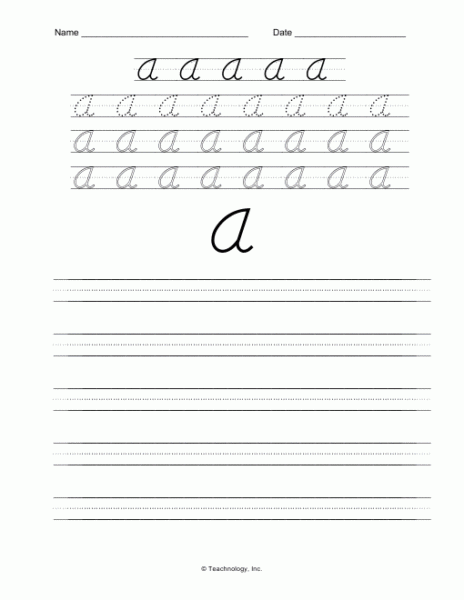 D Nealian Handwriting Worksheets Free Worksheets Samples