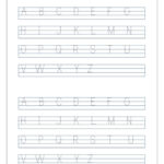 English Worksheet Alphabet Tracing In 4 Lines Capital