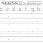 Free Customizable Handwriting Worksheets Elementary