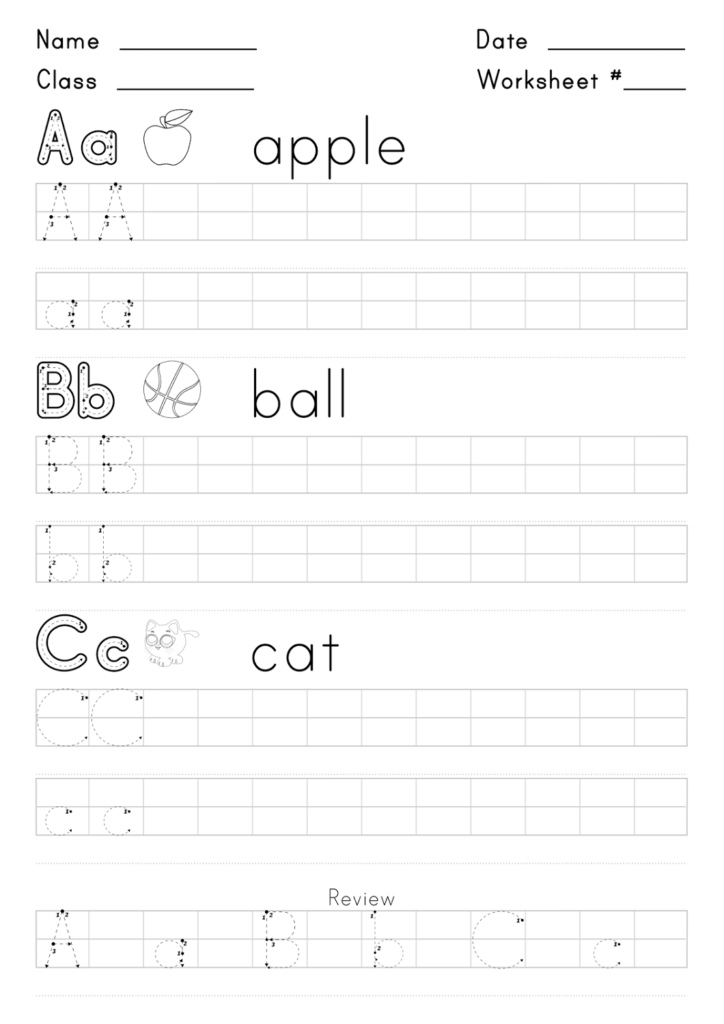 Free Handwriting Worksheets For Kids Activity Shelter