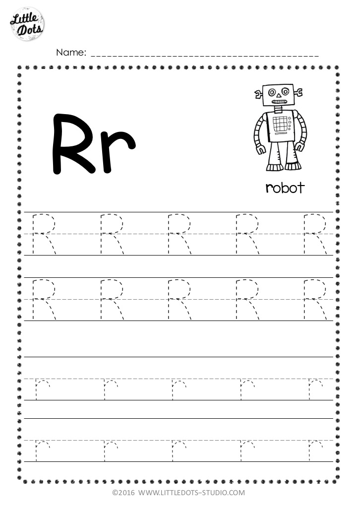 Free Letter R Tracing Worksheets Tracing Worksheets 