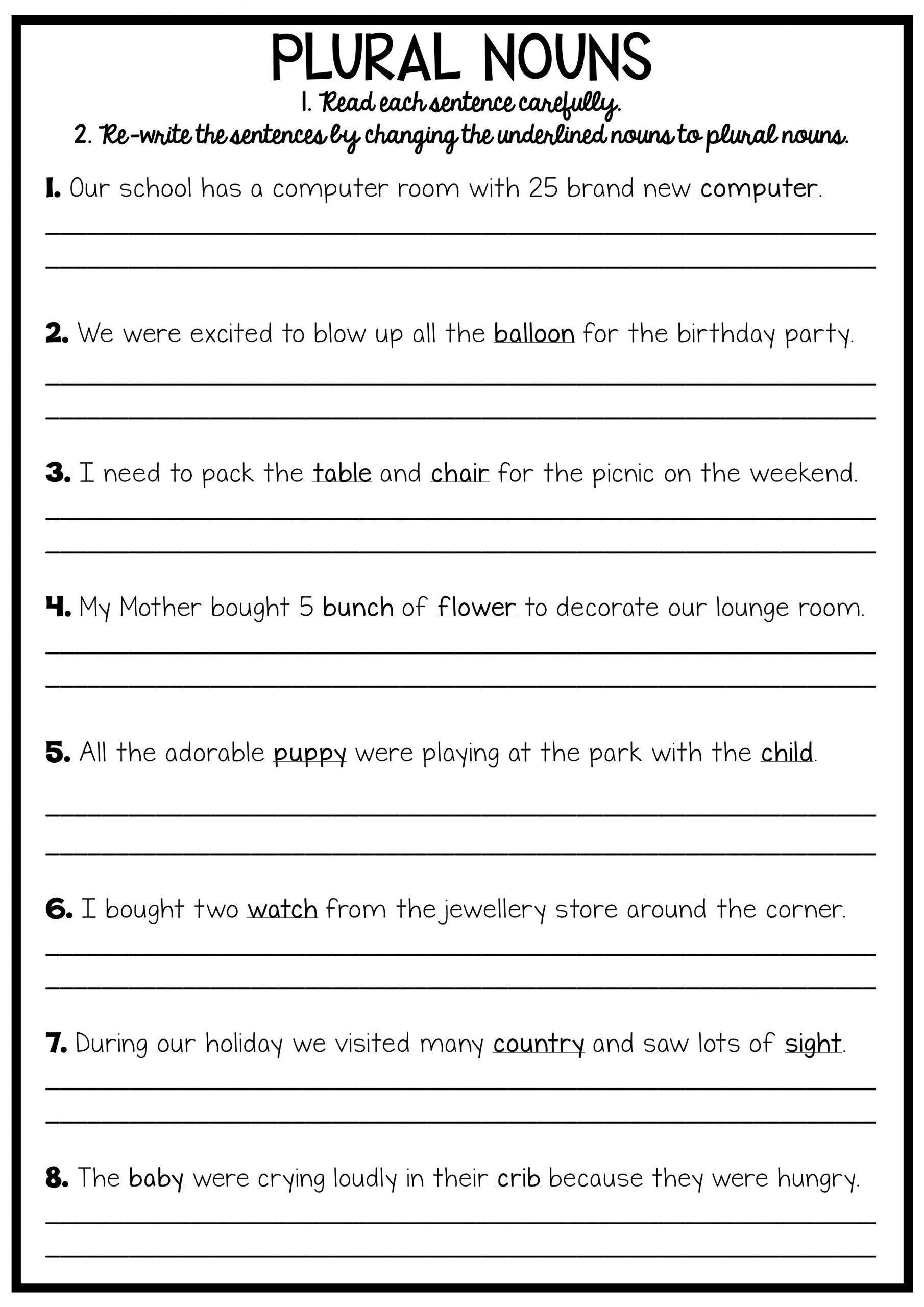 Free Printable 6th Grade Writing Worksheets Learning How