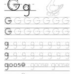 Free Printable Tracing Letter G Worksheet Tracing