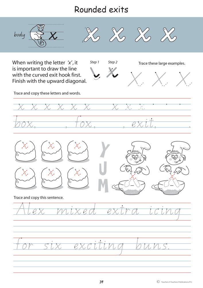 Handwriting Conventions QLD Year 2 Teachers 4 