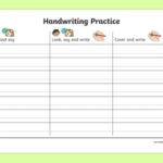 Handwriting Homework KS1 Worksheet Primary Resources