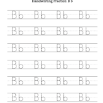 Handwriting Practice Letter B Free Handwriting Practice
