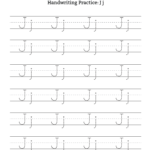 Handwriting Practice Letter J Free Handwriting Practice