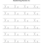 Handwriting Practice Letter X Free Handwriting Practice