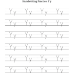 Handwriting Practice Letter Y Free Handwriting Practice