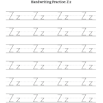 Handwriting Practice Letter Z Free Handwriting Practice