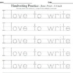 Handwriting Practice Sheets For Kindergarten Pdf