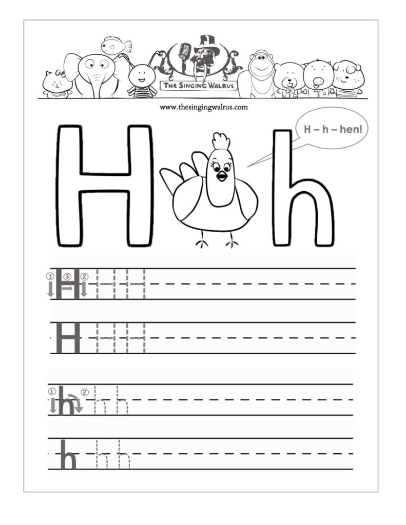 Handwriting Sheets For Preschool Kids Activities