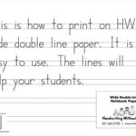 Handwriting Without Tears Wide Double Lined Paper 100