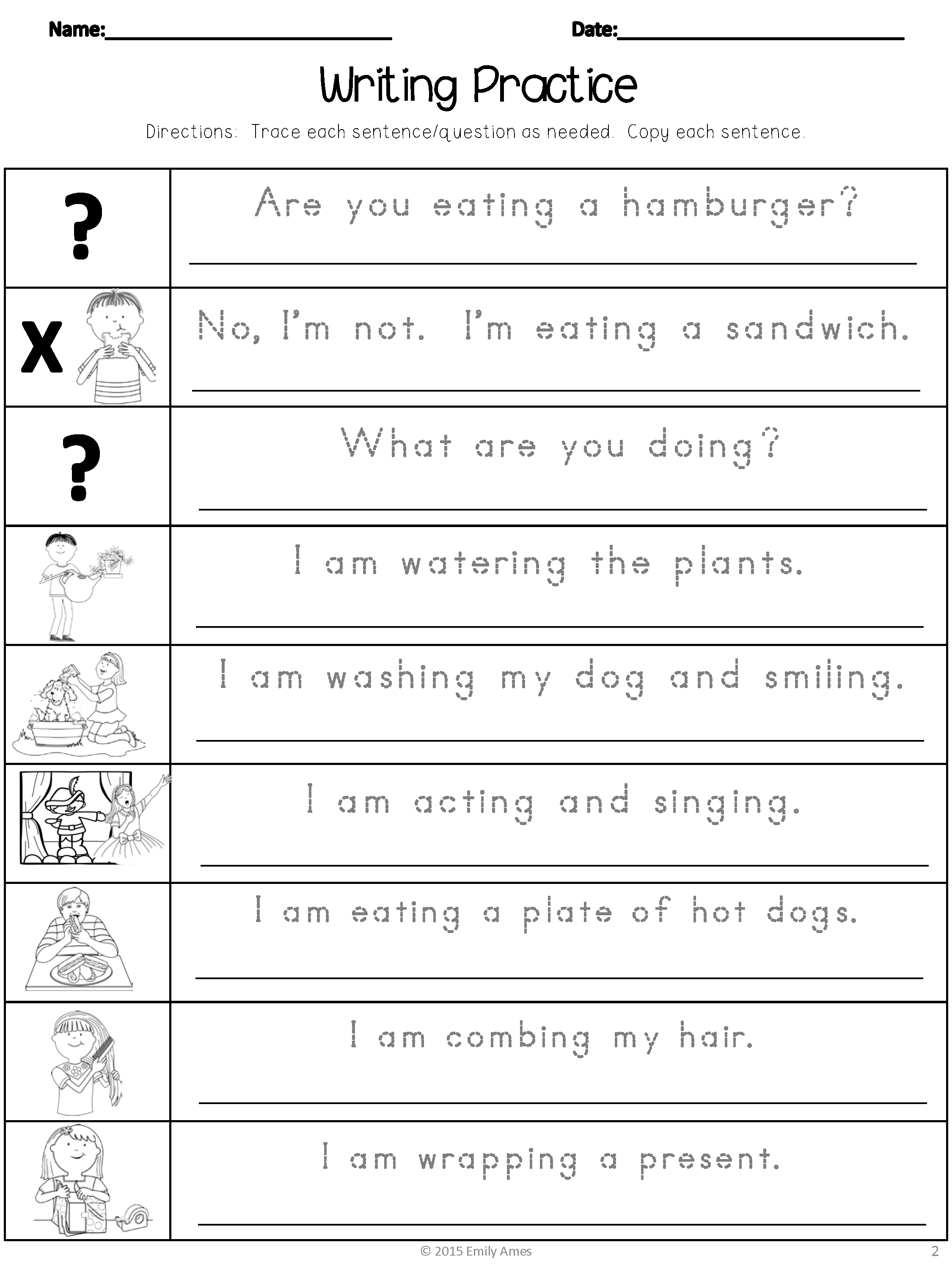 Handwriting Worksheet Esl AdiPurwanto