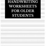Handwriting Worksheets For Older Students Amazon