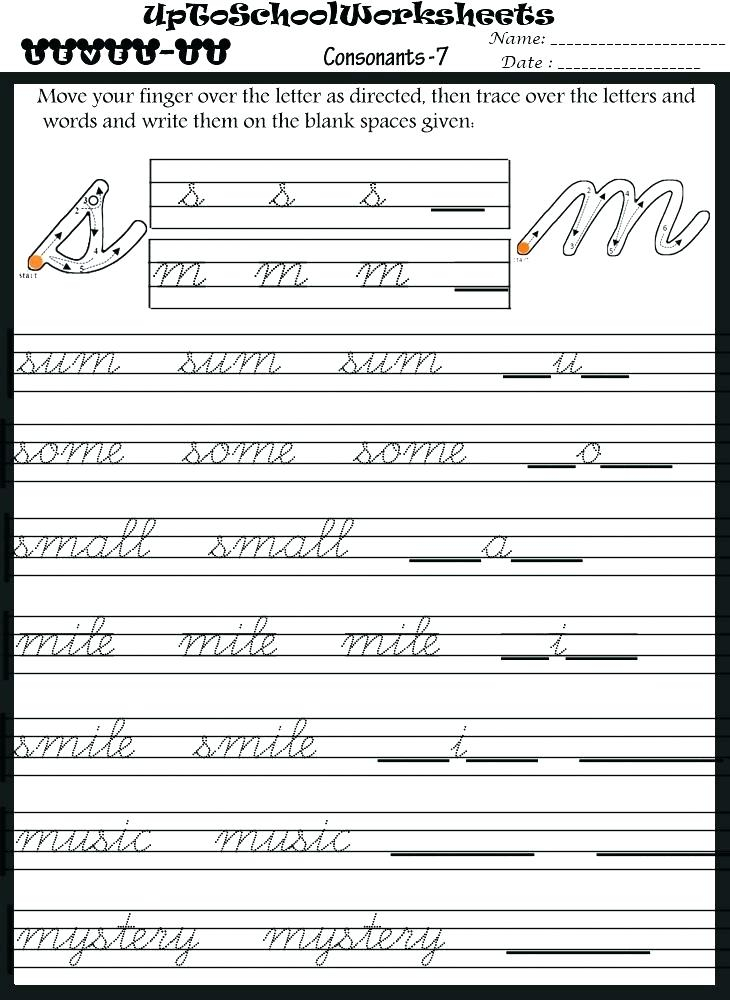 Handwriting Worksheets Grade 1 Pdf