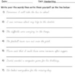 Joined Up Writing Worksheets