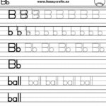 Letter B Handwriting Worksheets For Preschool To First