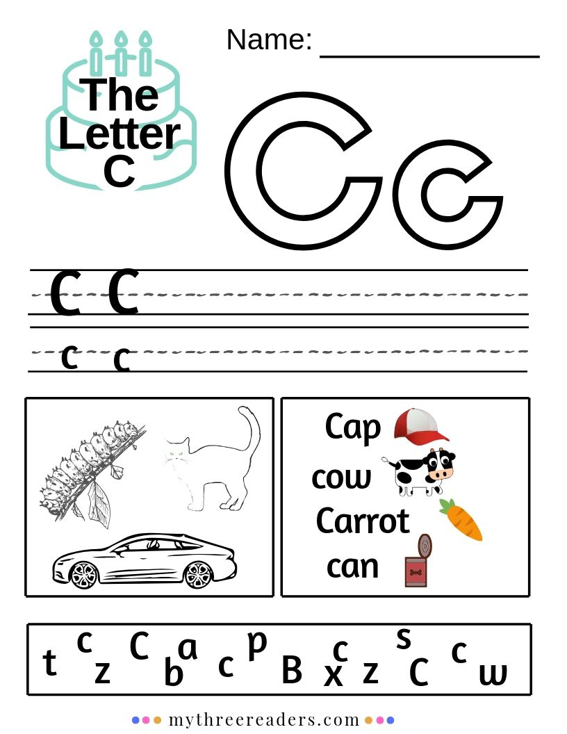 Letter C Worksheets To Printable Letter C Worksheets 