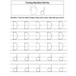 Letter D Tracing Alphabet Worksheets Alphabet Worksheets