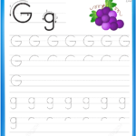 Letter G Is For Grape Handwriting Practice Worksheet