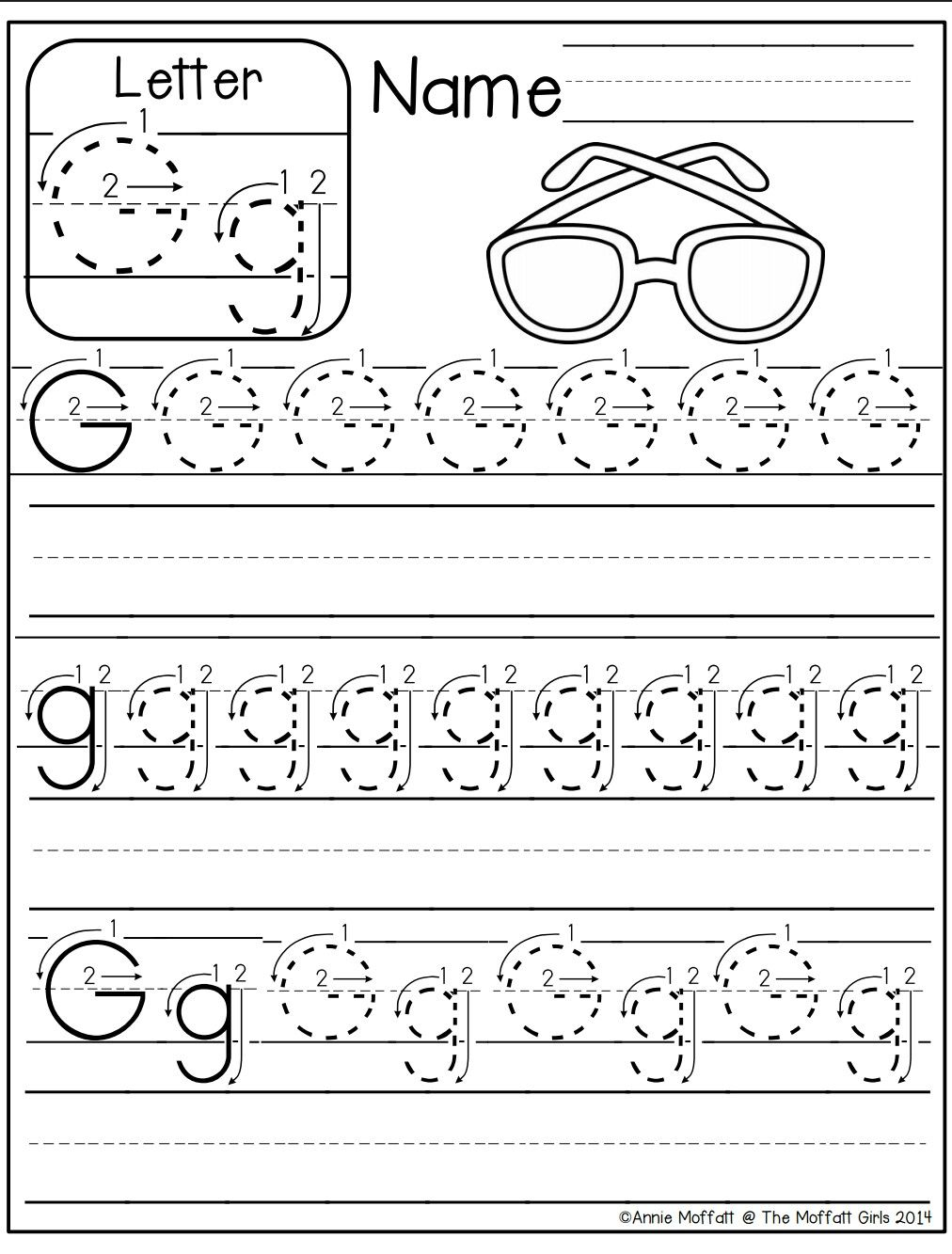 Letter G Worksheet Alphabet Worksheets Kindergarten 