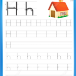 Letter H Is For Home Handwriting Practice Worksheet Free