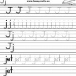 Letter J Handwriting Worksheets For Preschool To First