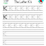 Letter K Handwriting Practice Worksheet Have Fun Teaching