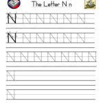 Letter N Handwriting Practice Worksheet Have Fun Teaching