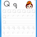 Letter Q Is For Queen Handwriting Practice Worksheet