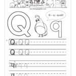 Letter Q Practice Sheet Free Handwriting Worksheets
