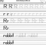 Letter R Handwriting Worksheets For Preschool To First