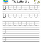 Letter U Handwriting Practice Worksheet Have Fun Teaching