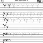 Letter Y Handwriting Worksheets For Preschool To First