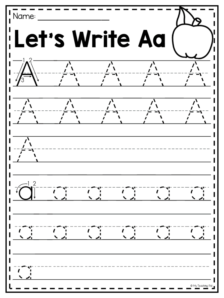 MEGA Alphabet Worksheet Pack Pre K Kindergarten 