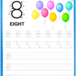 Number 8 Handwriting Practice Worksheet Free Printable