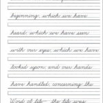 Practice Script Handwriting Worksheets Download Them And