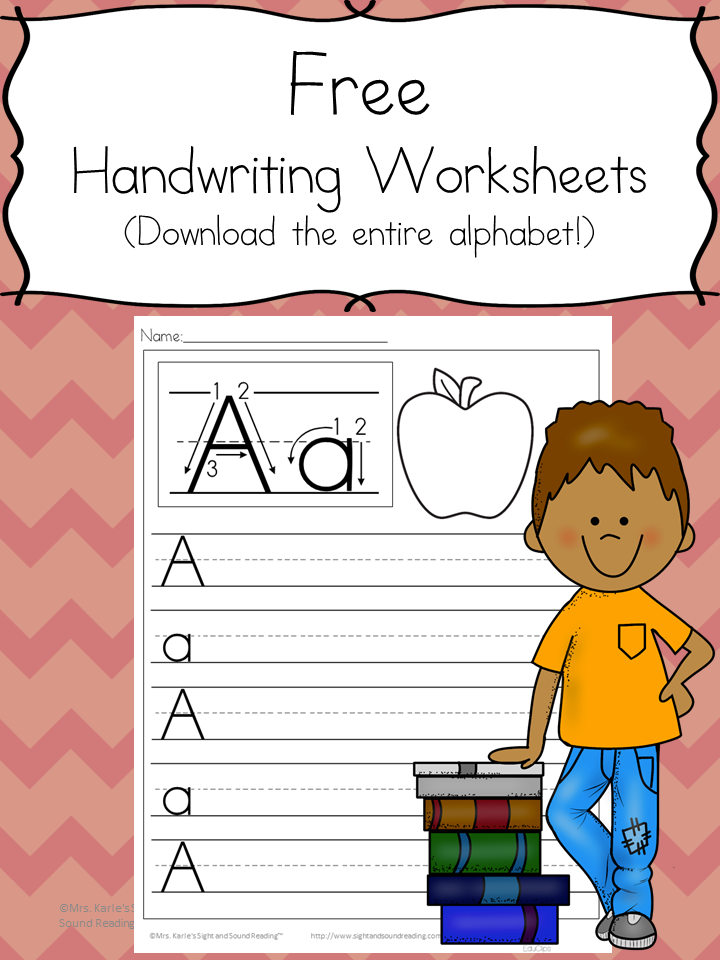 Preschool Handwriting Worksheets Free Practice Pages